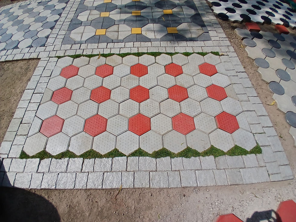 Color 3D Concrete Cabro for outdoor parking and Paving