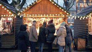 Photo d'un marché de Noël