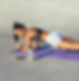 One lady holding a plank