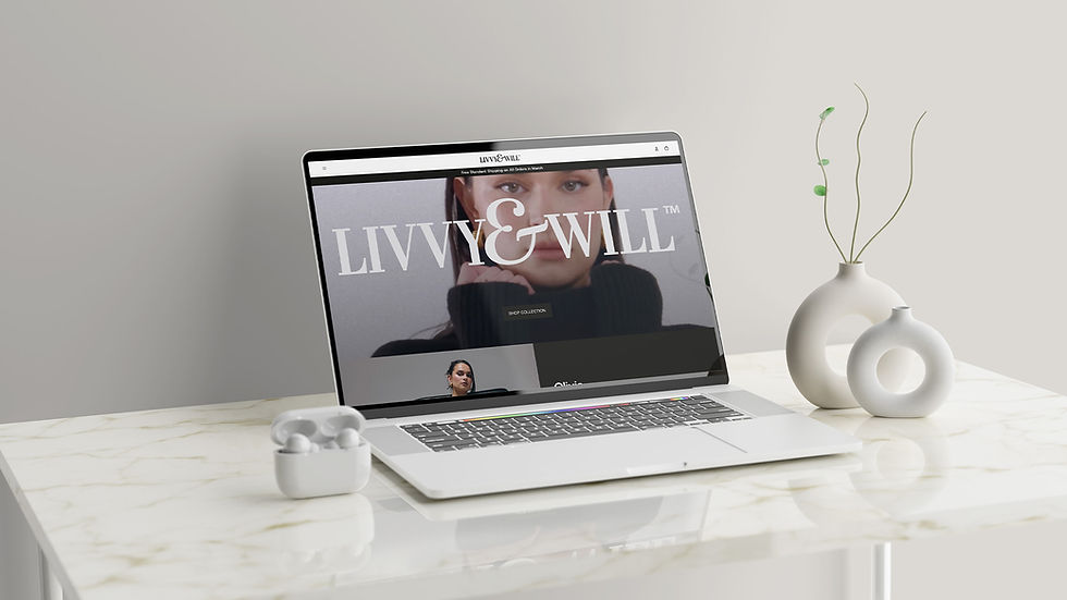 Livvy & Will website design