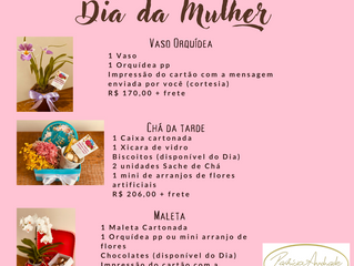 DIA DA MULHER CHEGANDO – 8 de Março
