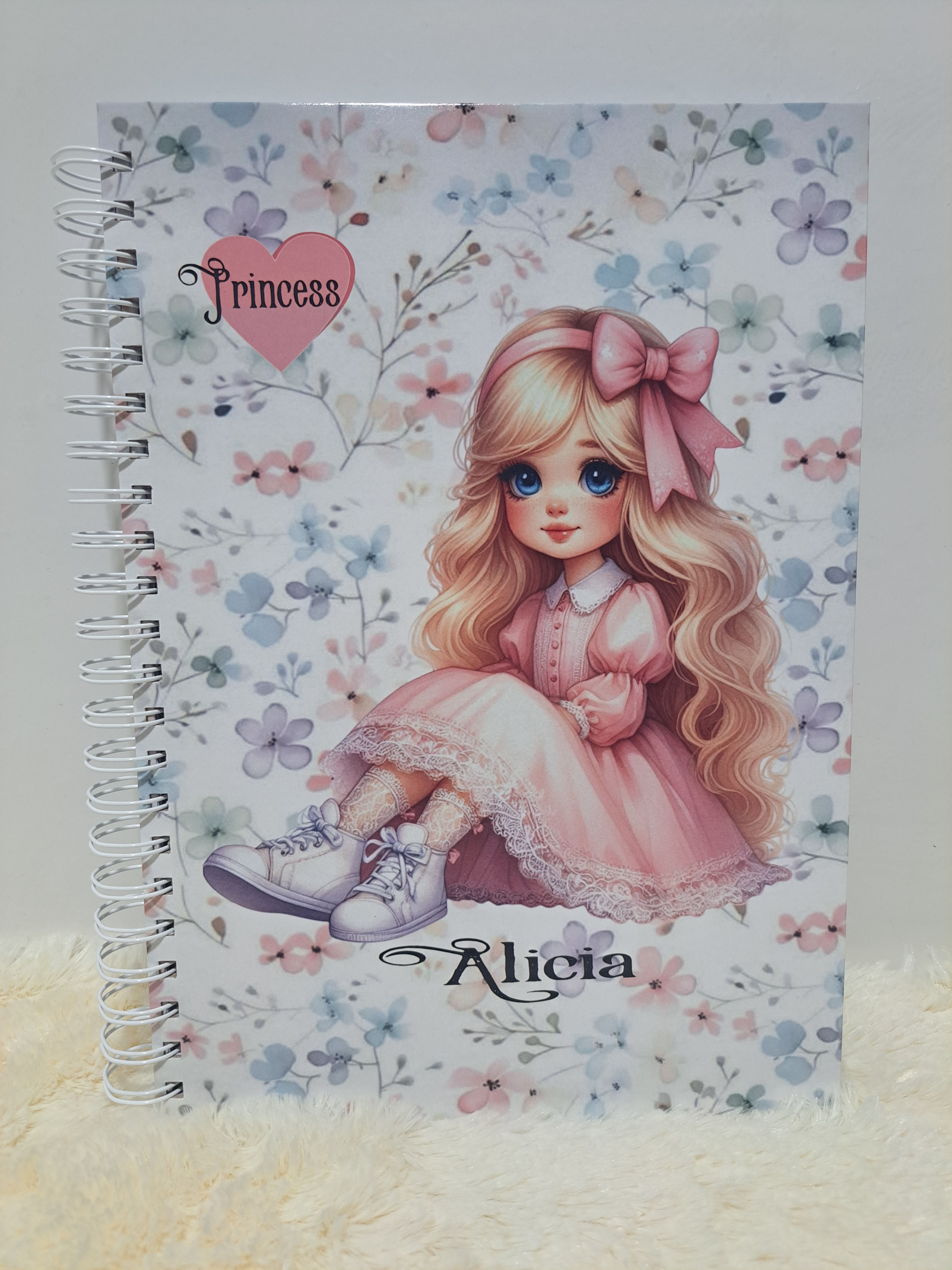 Caderno Princess Papers 1 matéria - 96 Folhas Capa Dura