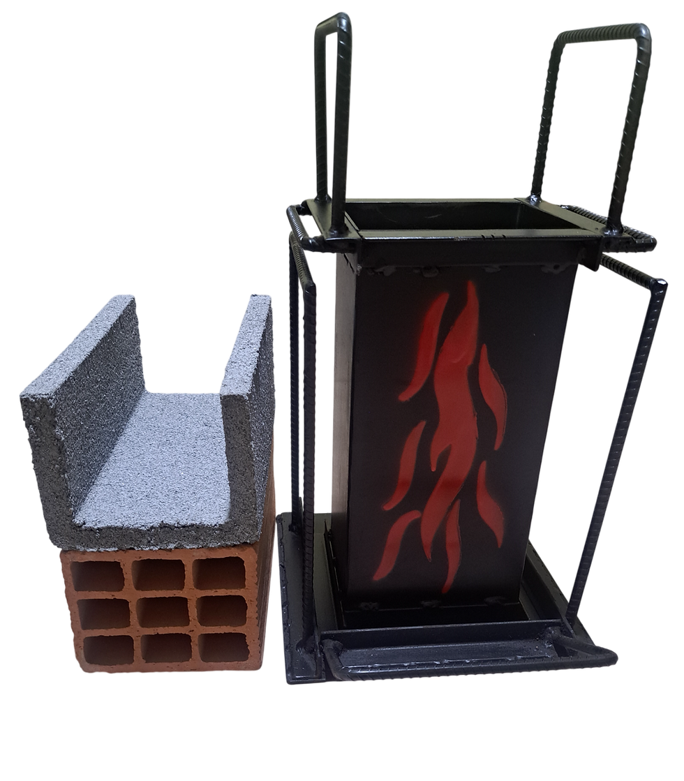 Forma para Fabricação de Canaletas 14x11x24cm - para Vergas