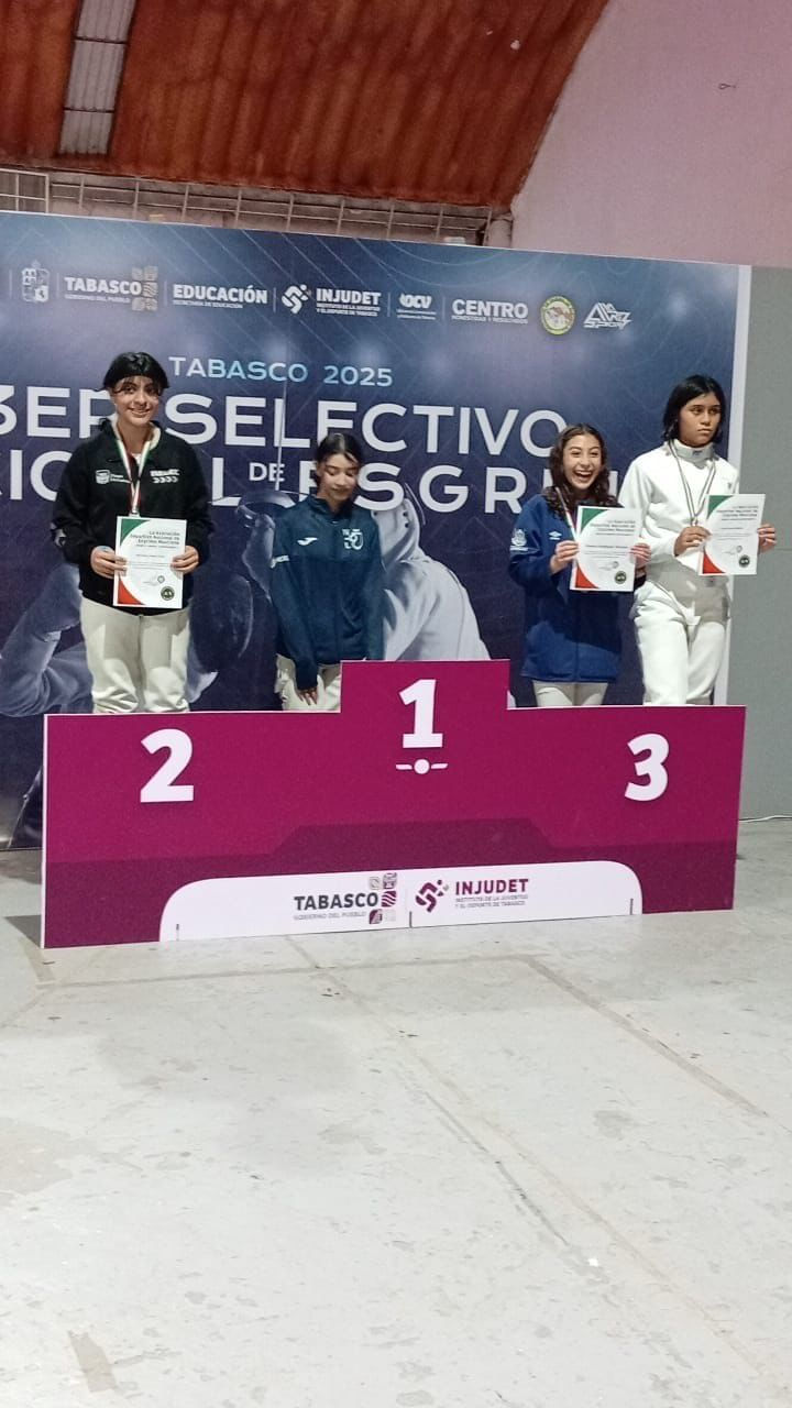 CON PLATA Y BRONCE CONCLUYE COAHUILA EL SELECTIVO NACIONAL DE ESGRIMA 2025