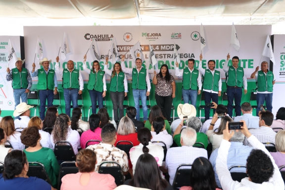Sigue Manolo detonando obras en los 38 municipios de Coahuila