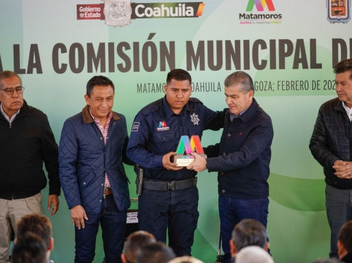 Entrega MARS equipamiento a elementos de Policía en Matamoros