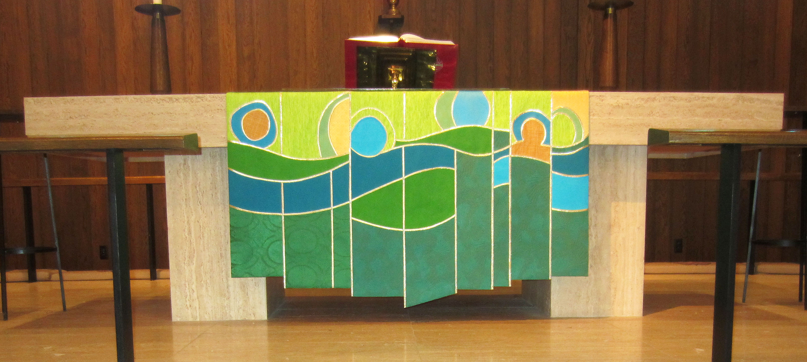 Handmade custom paraments, banners and stoles.