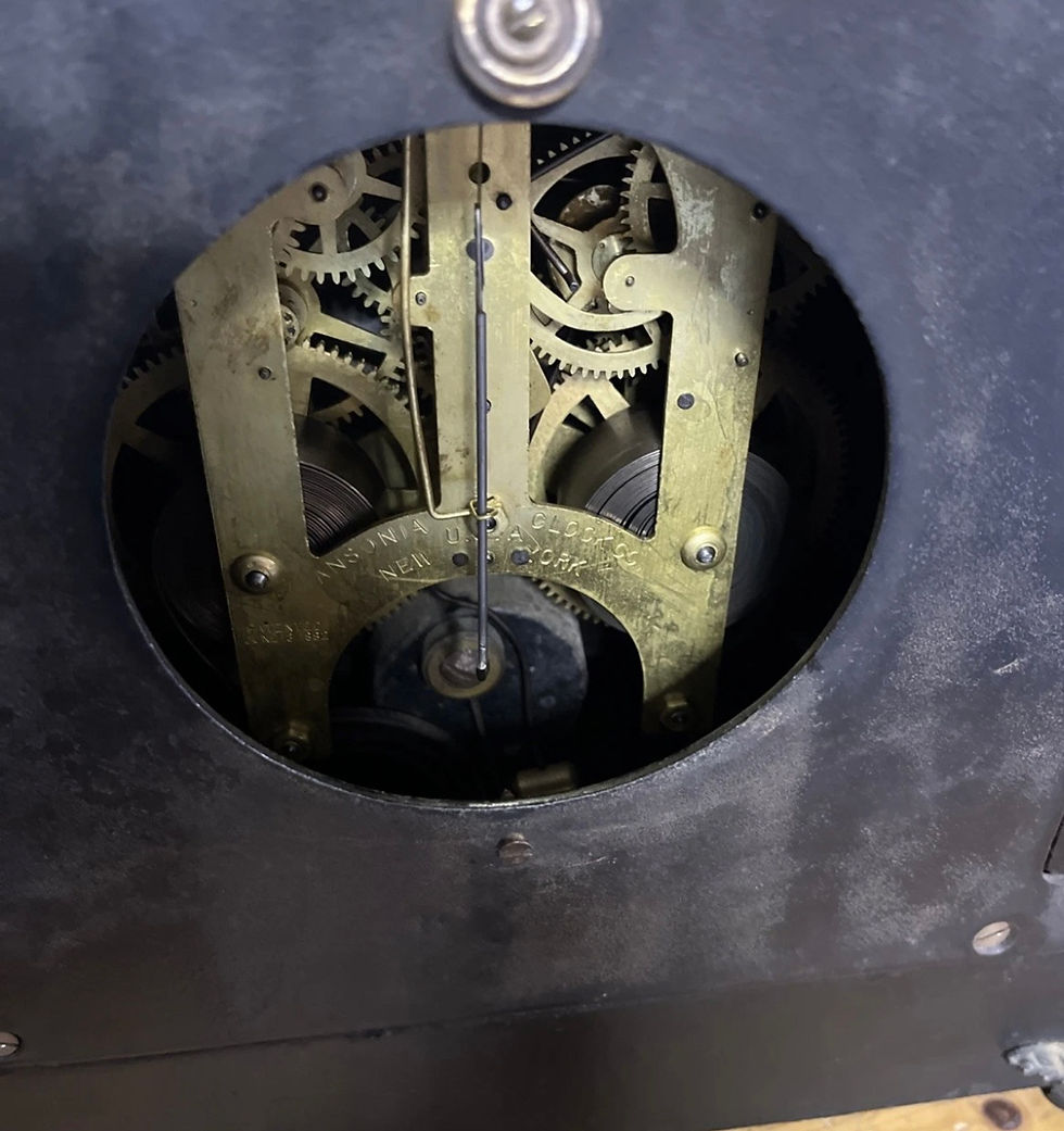 Thumbnail: Antique Ansonia Iron Mantel Clock