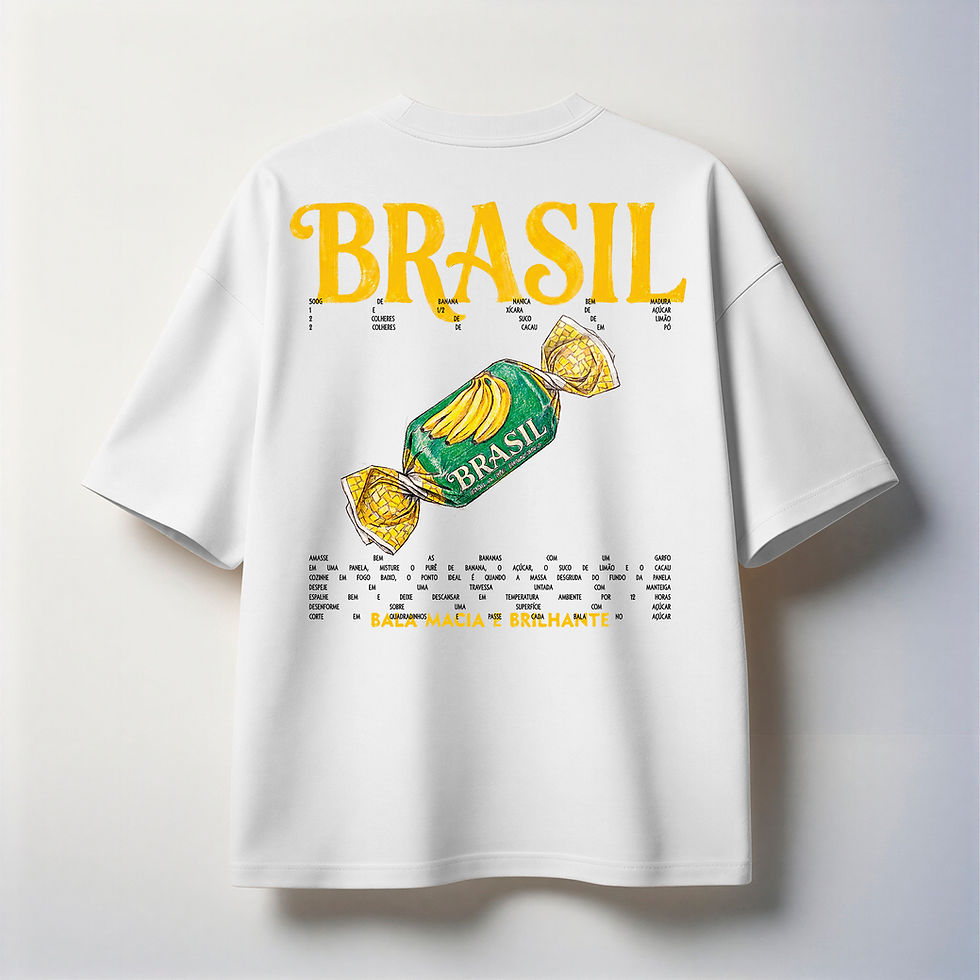 Thumbnail: Camiseta Oversized Branca Bala de Banana