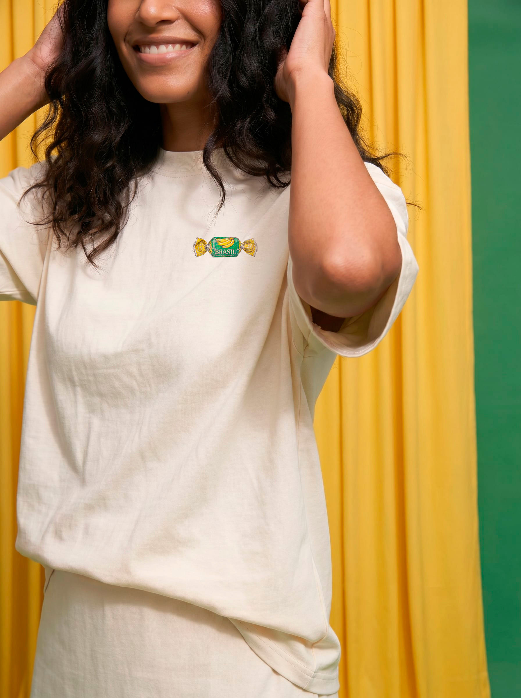 Camiseta Oversized Off White Bala de Banana