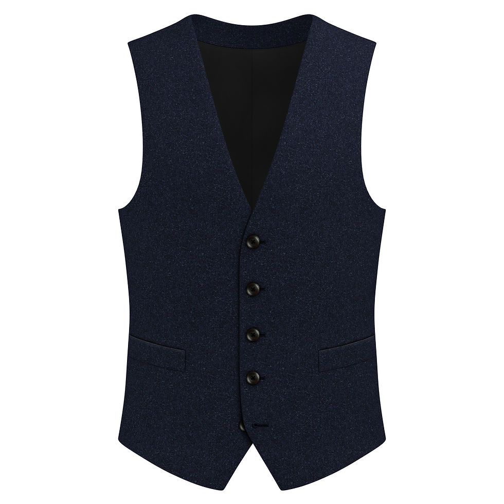 Miniatyrbild: BARBERIS DARK BLUE FLANNEL