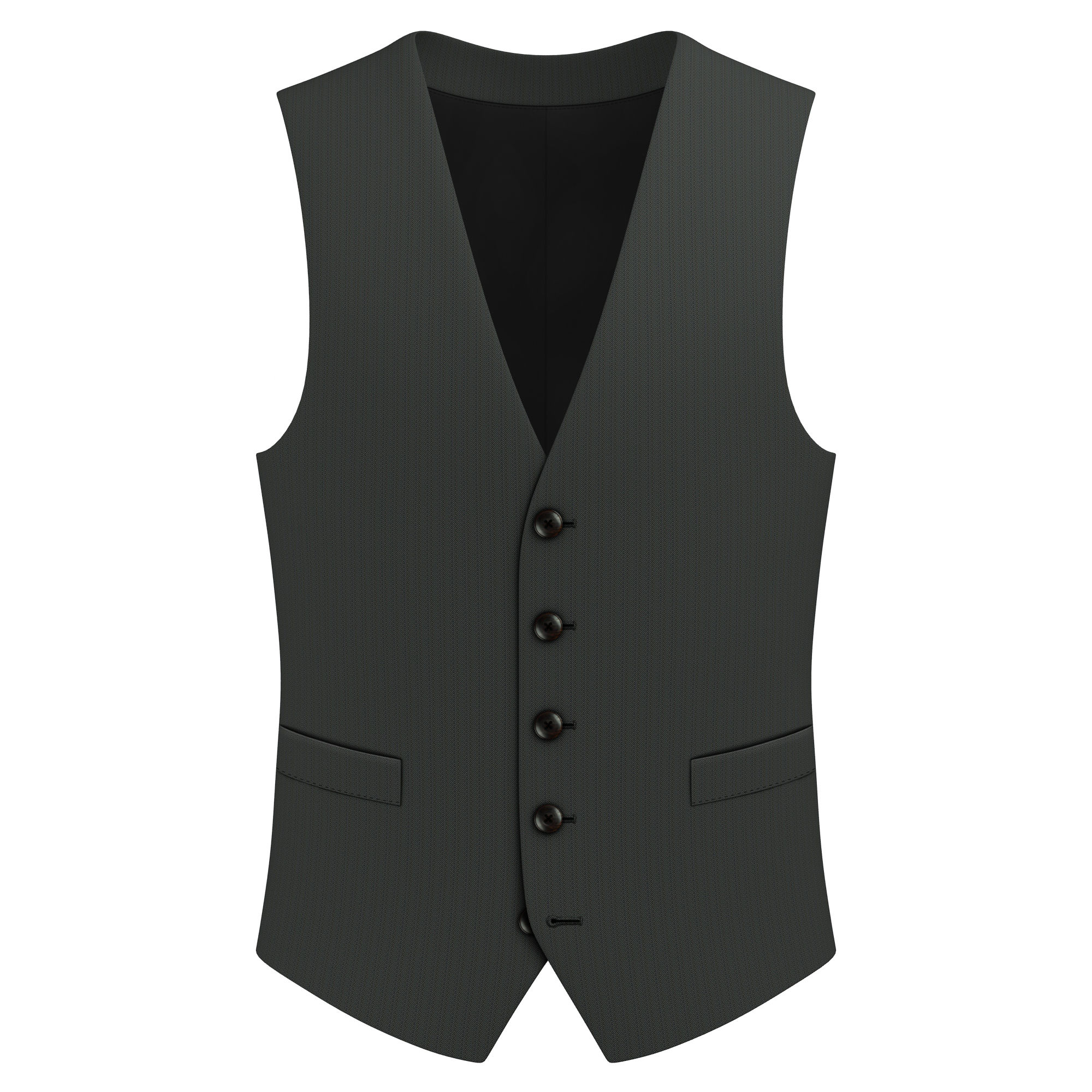 DARK GREY THIN HERRINGBONE