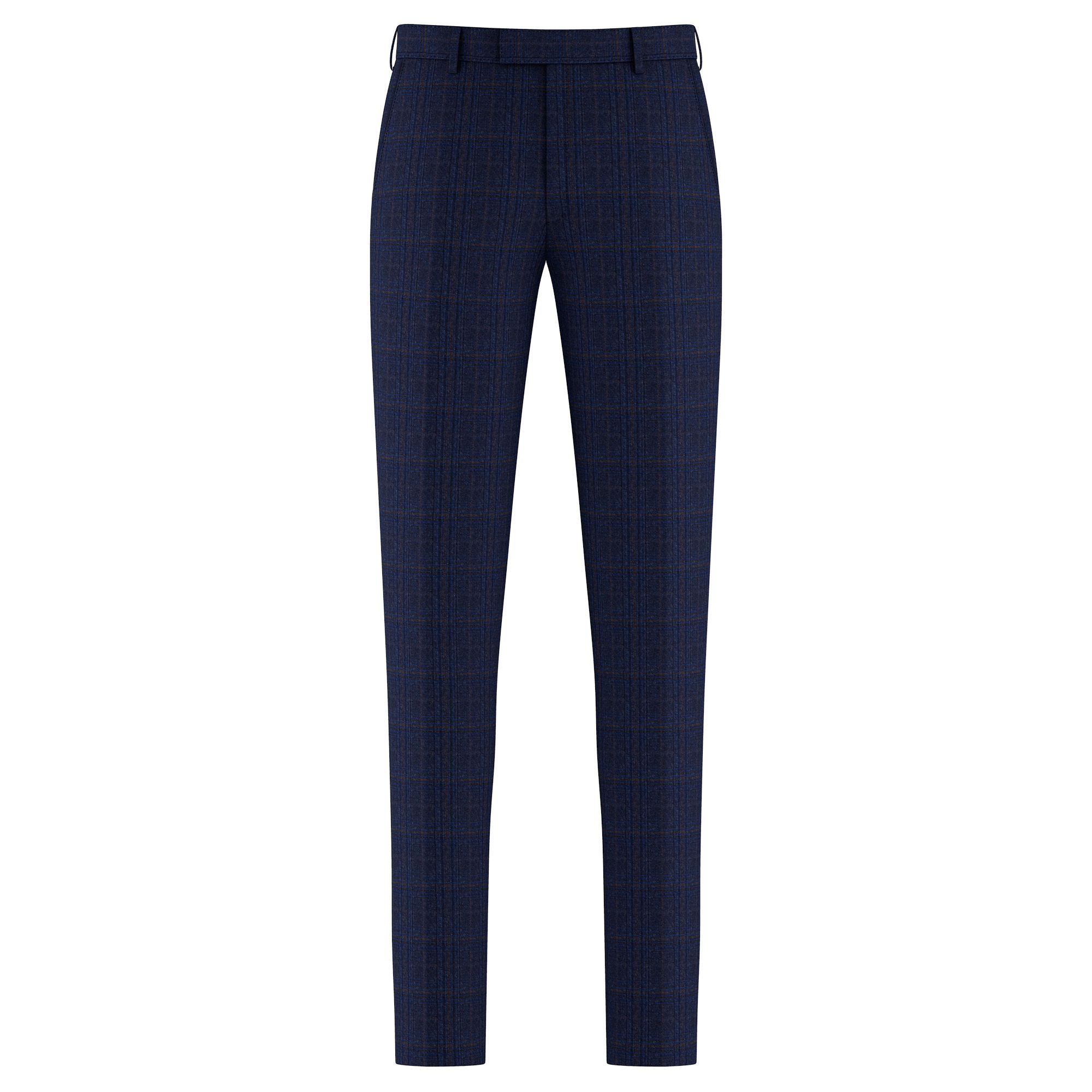 BLUE & BROWN MULTI CHECK