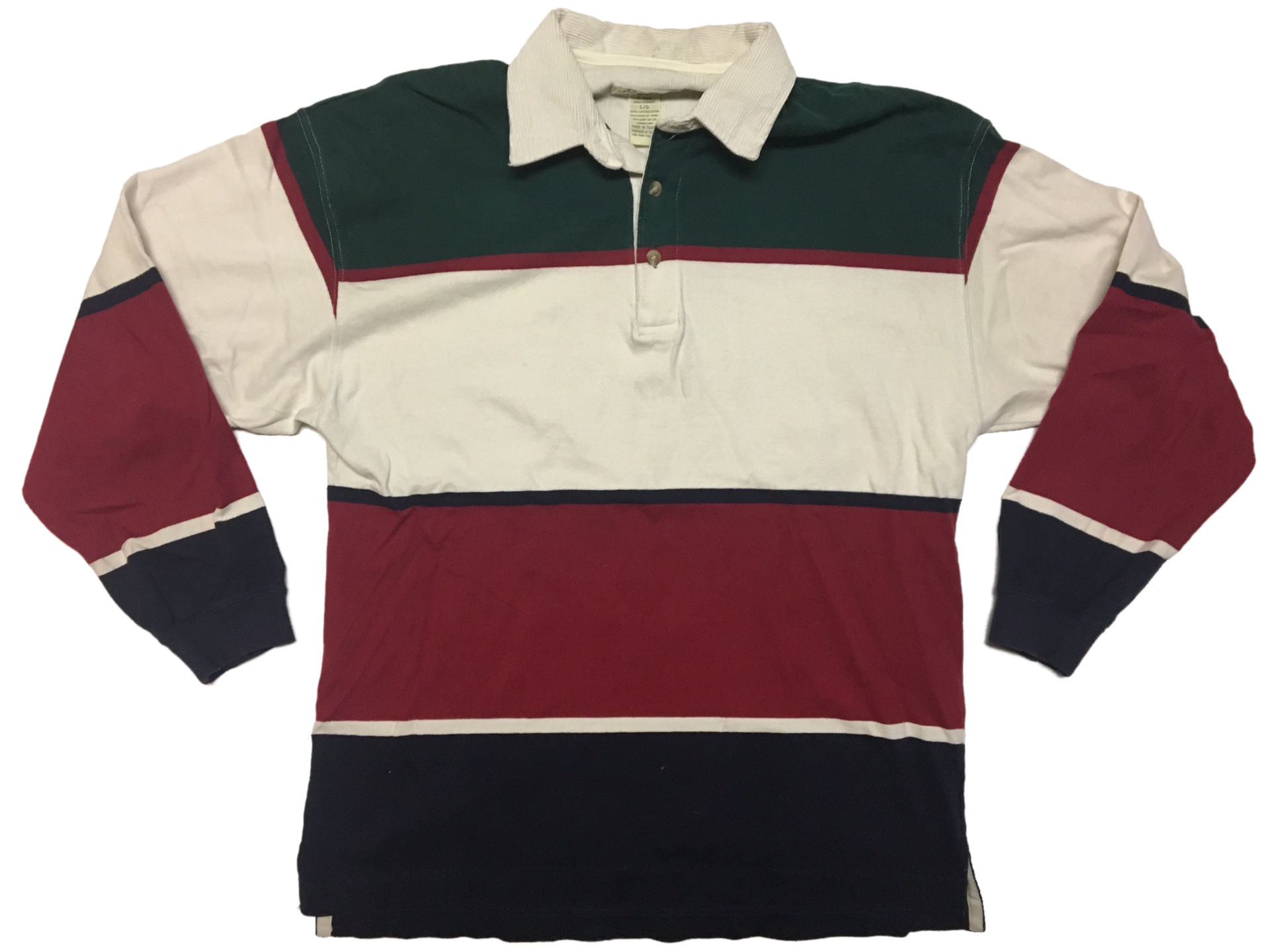 Eddie Bauer Color Block Corduroy Collar (Lg)