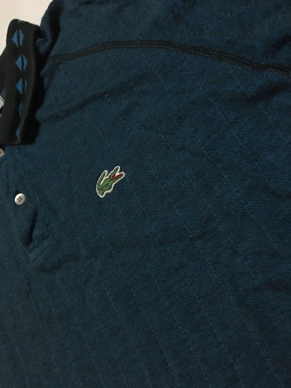 Thumbnail: Vintage Lacoste Collar Pattern Polo (Lg)