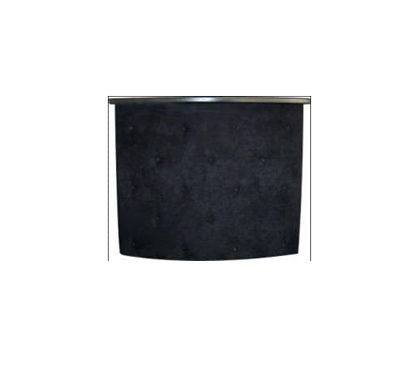 4 ft Curved Black Velvet Bar