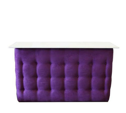 Domino 6ft Purple Velvet Bar