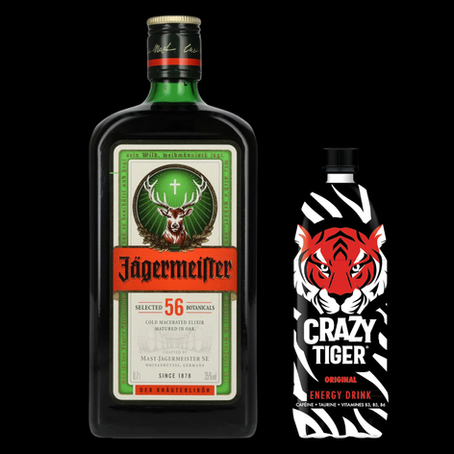 Pack Jager Meister + Crazy tiger les plus vendues disponibles en livraison de nuit express à Fréjus, Fréjus-Plage, Saint-Raphaël, Puget-sur-Argens, Saint-Aygulf, Roquebrune-sur-Argens - V.i.p Night Service