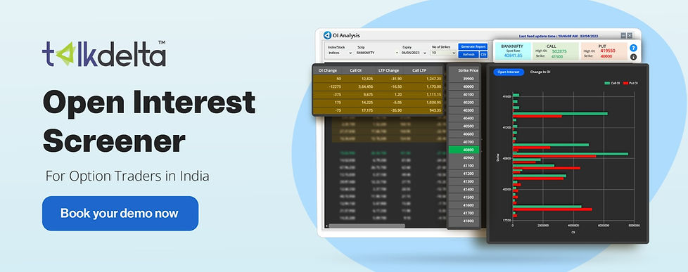Free live open interest screener NSE India