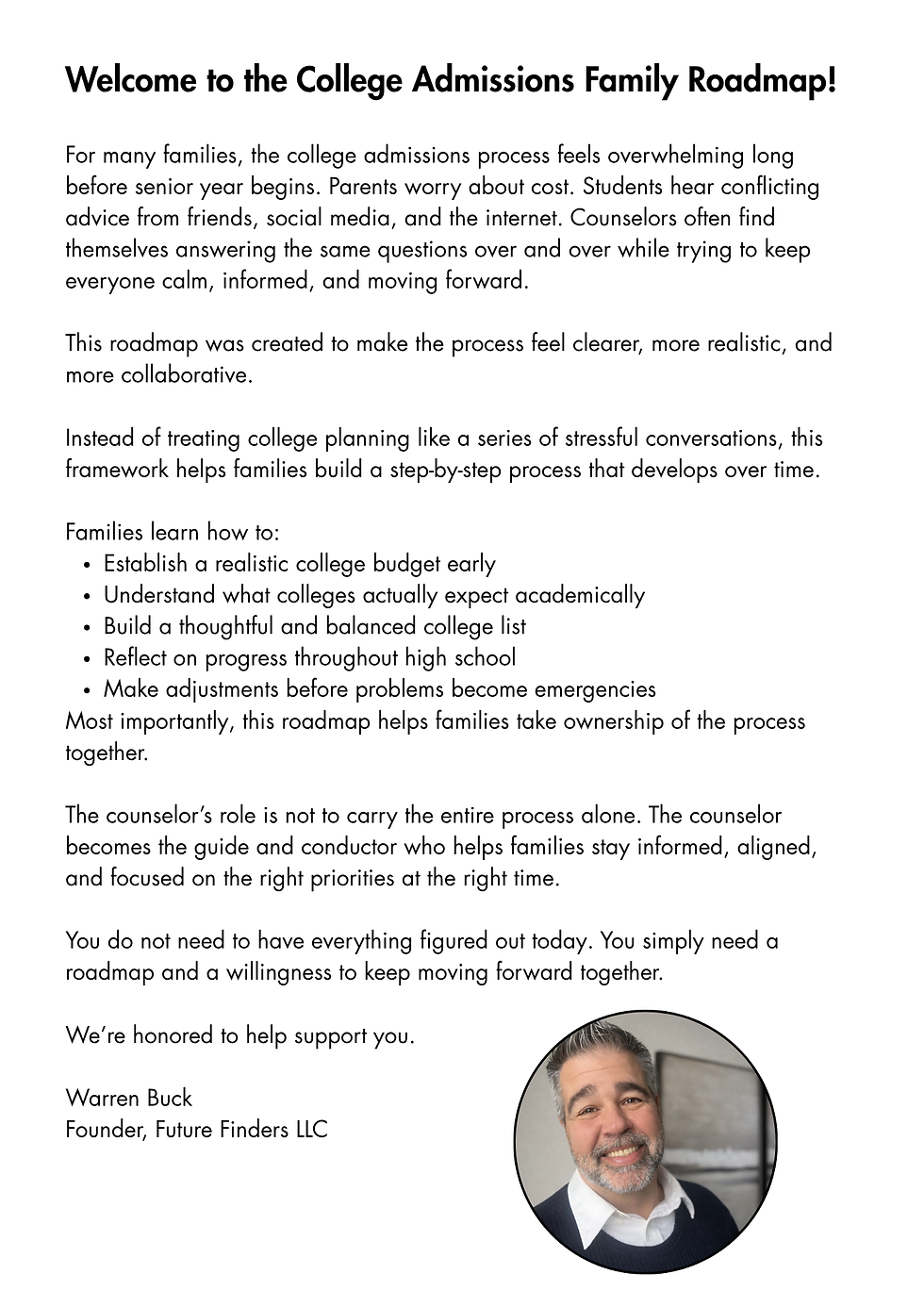 Thumbnail: The College Admissions Family Roadmap