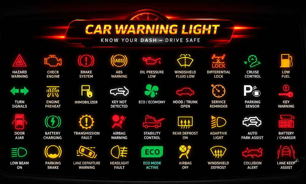 car wrning light