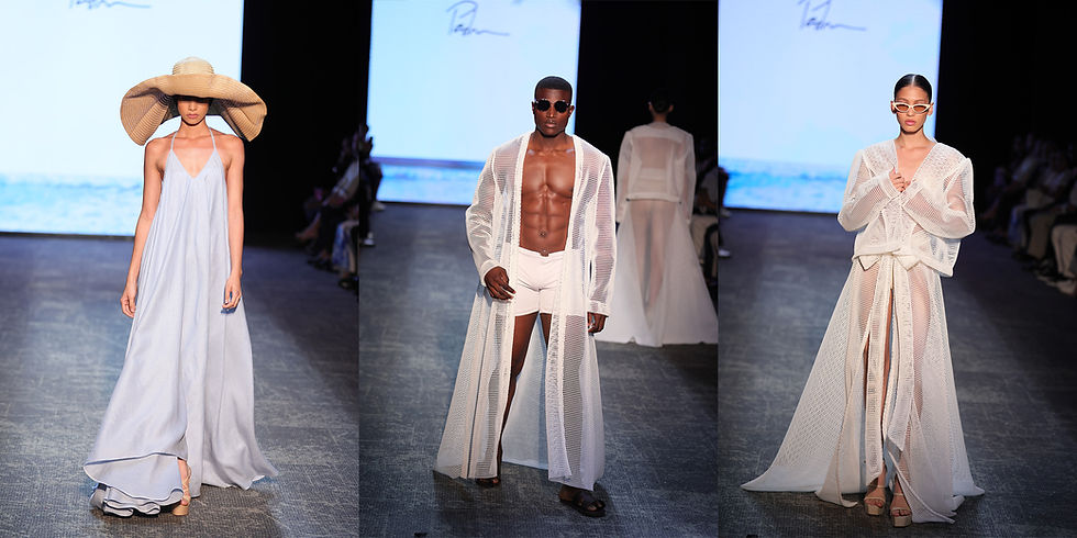 Pedro Cruz sorprende en RD Fashion Week 2025 con "Marea", una colección "genderless" que apuesta por la comodidad.