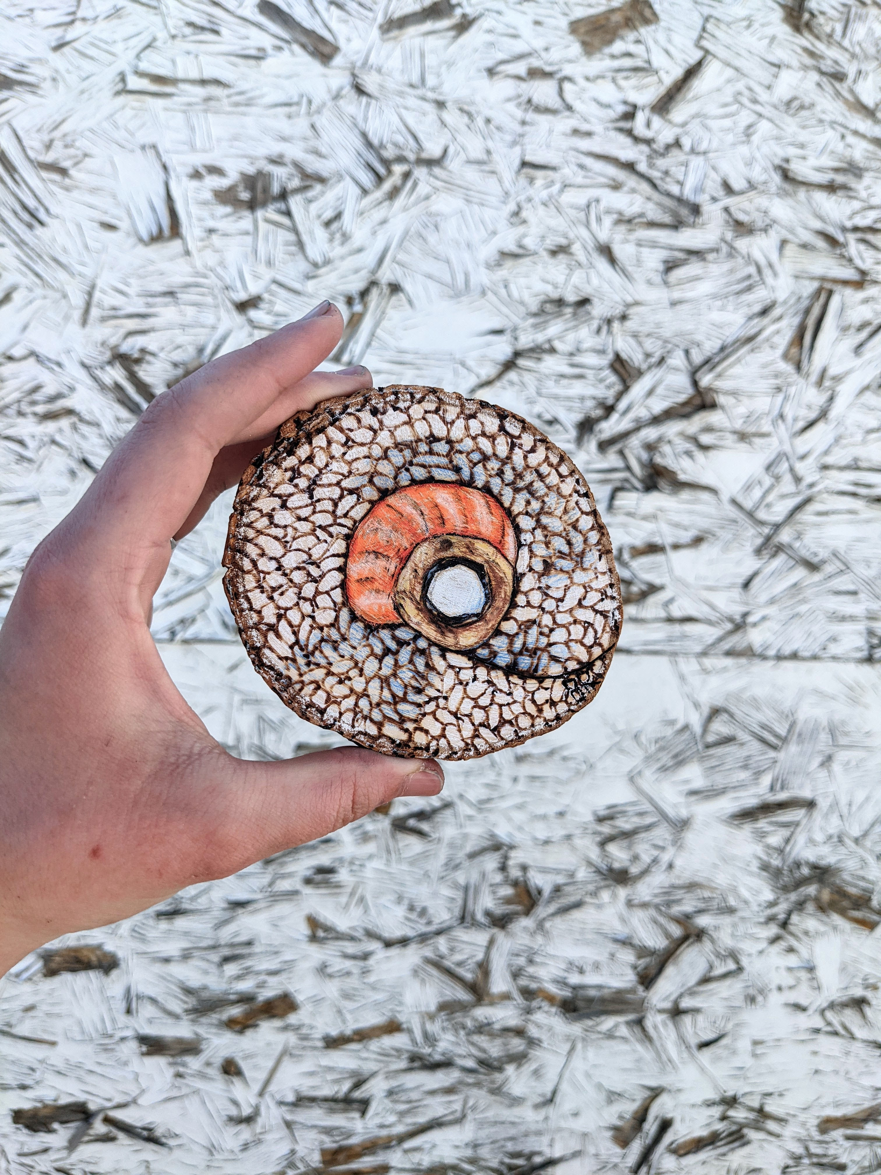 TEMPURA CREAM CHEESE Sushi A la Carte Reversible Decorative Coaster