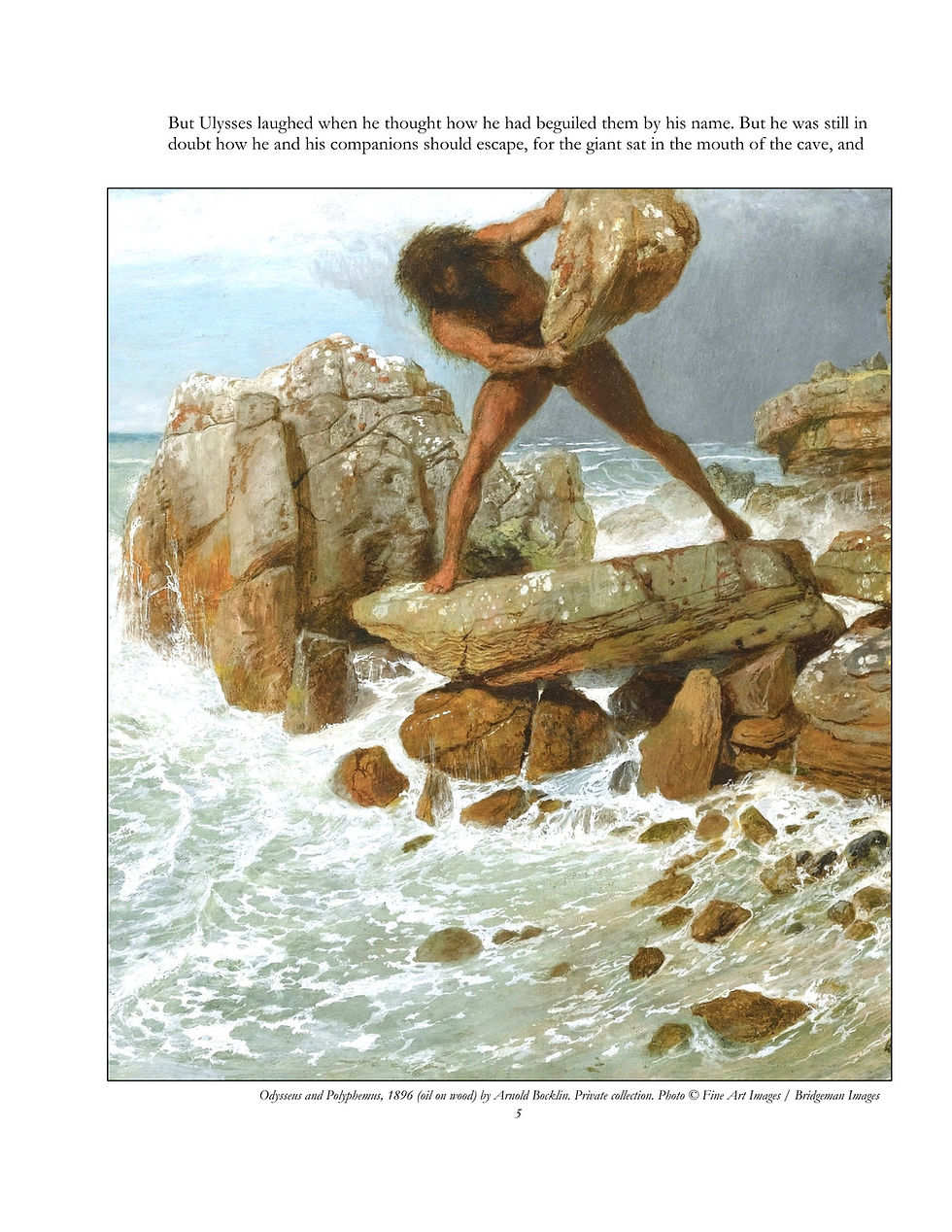 Thumbnail: The Odyssey for Boys and Girls, with Classic Paintings and Illustrations