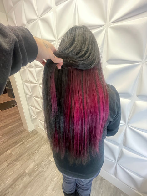 Magenta weft hair extensions Fairfield CA