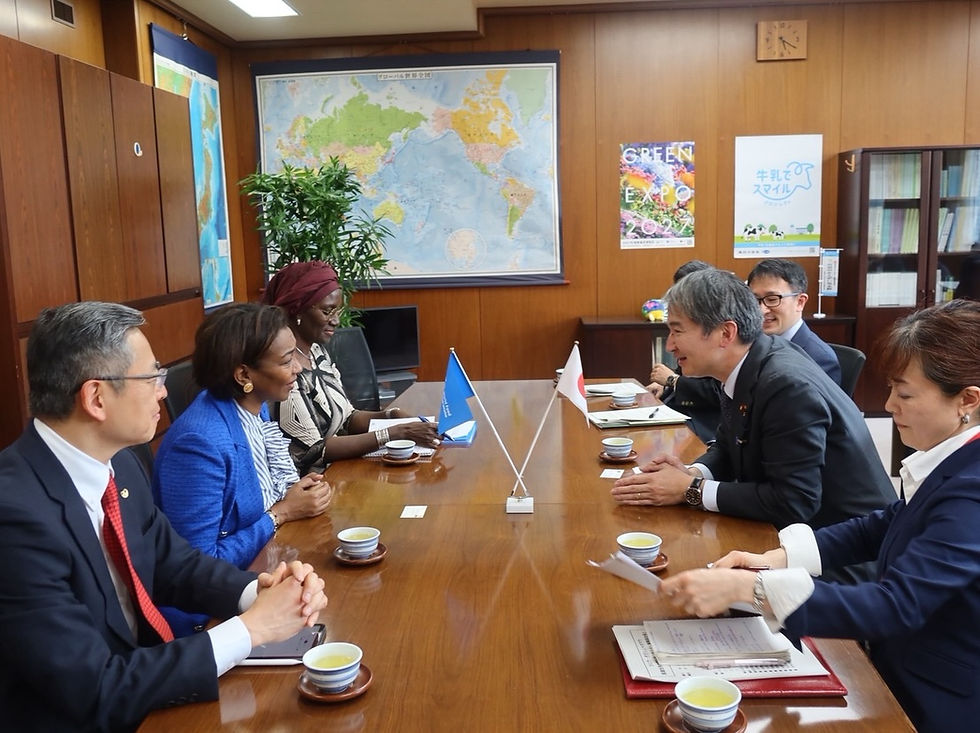 WFP(国連世界食糧計画)のDagash（ダガシュ）事務局次長来訪