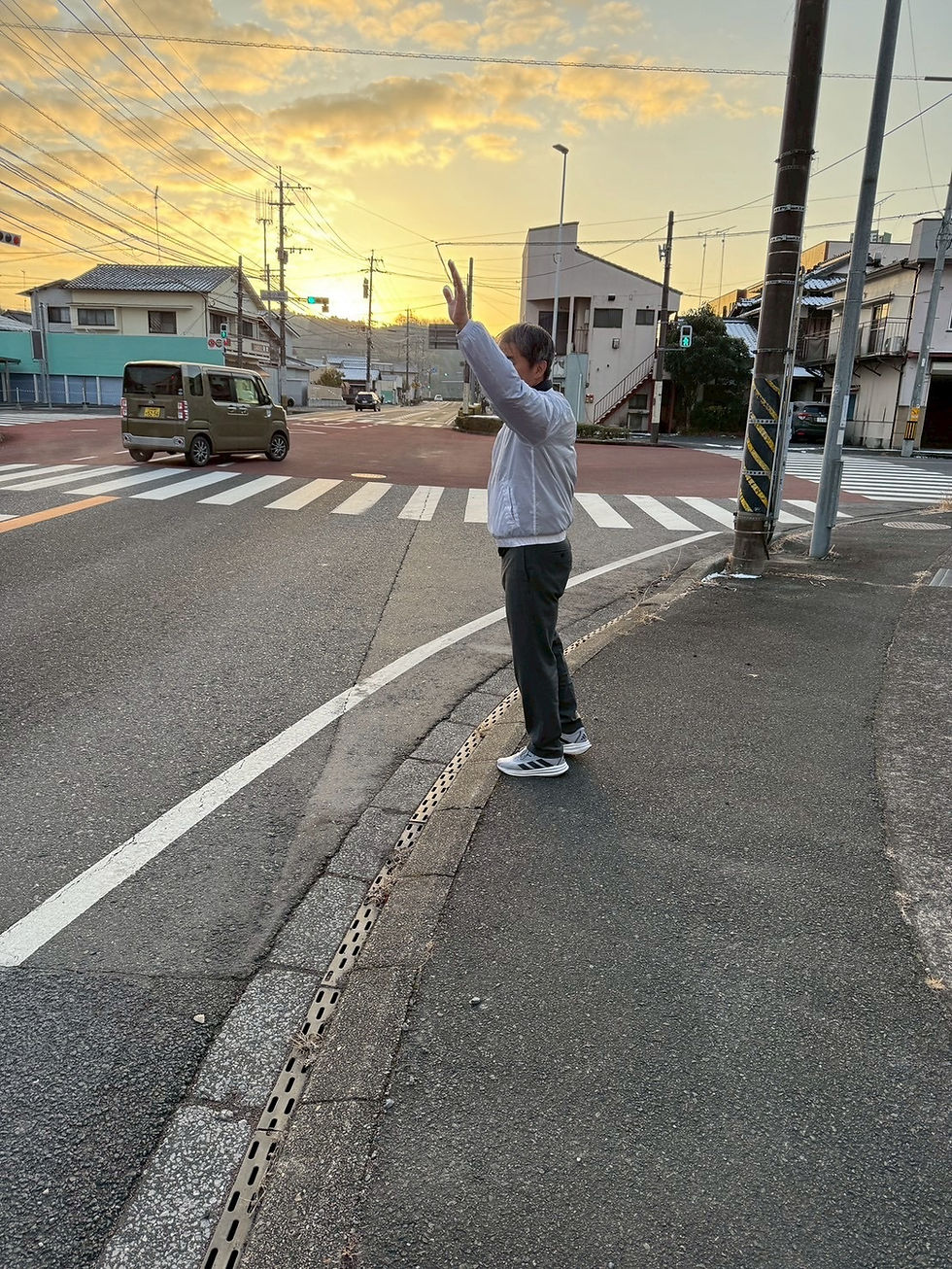 選挙後感謝を込めて辻立ち