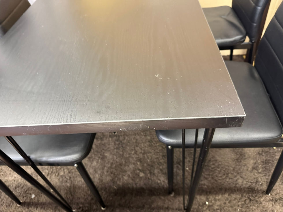 サムネイル： (4519W2)*ダイニングテーブルセット椅子4個セット -DINNING TABLE 4 CHAIRS
