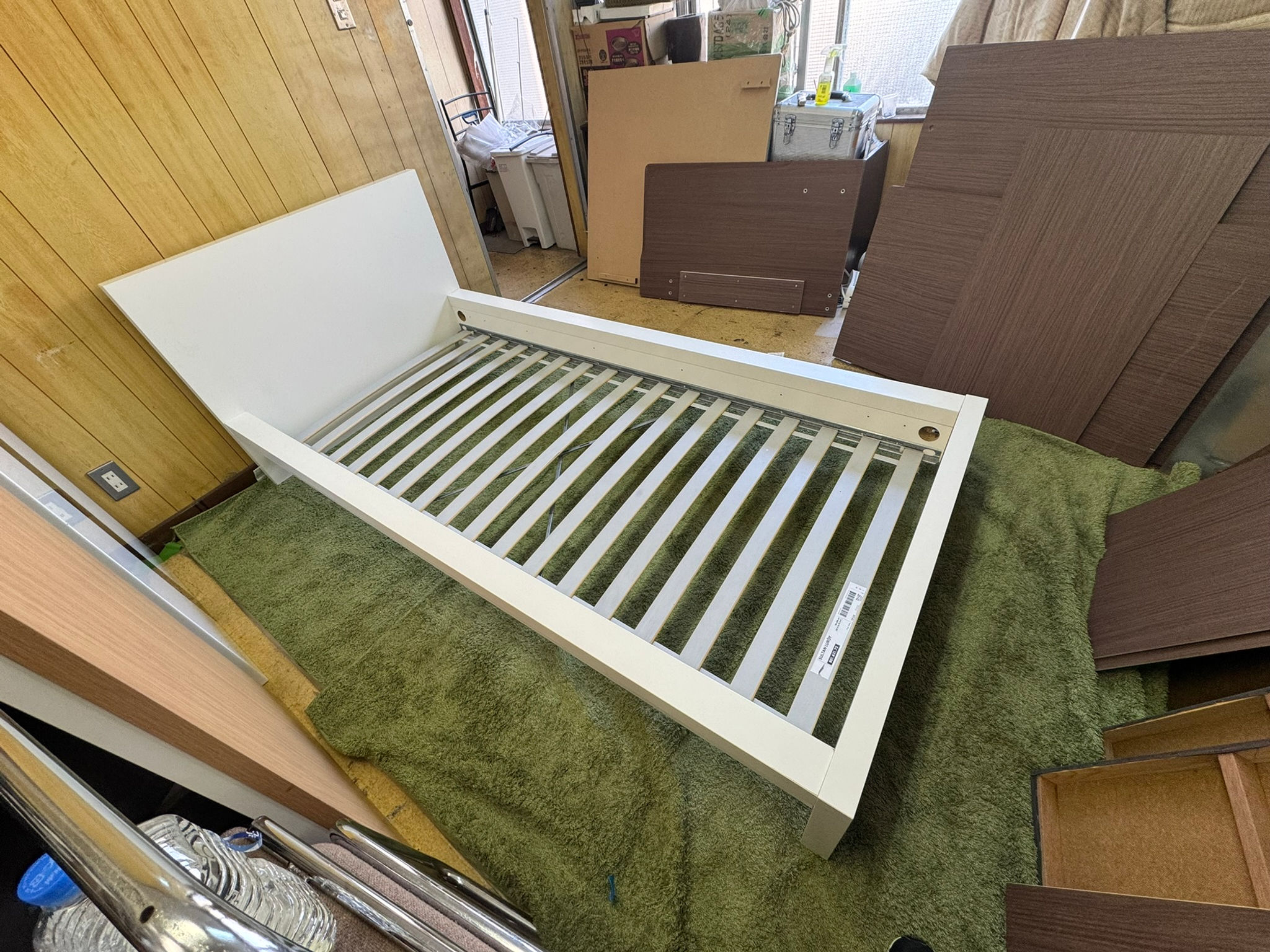 (4482W2)*シングルベッドマットレス付 IKEA SULTAN LUROY - SINGLE BED FRAME IKEA
