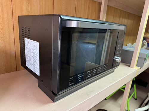 4130W2)*ニトリオーブンレンジ フラットタイプ ブラック ET-626A