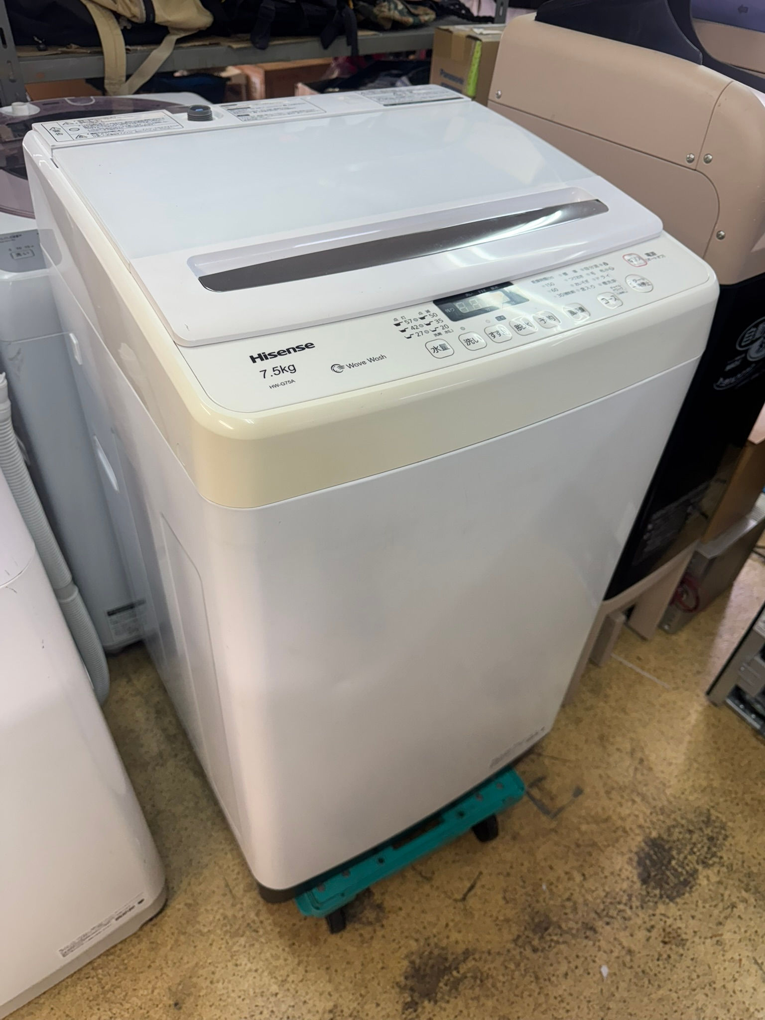 (4147W3)*洗濯機 ハイセンス HW-G75A 7.5kg 2021年 - WASHING MACHINE HISENSE