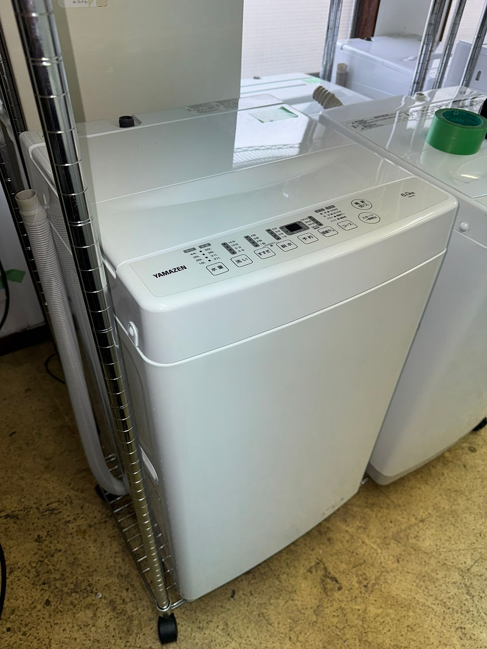 Thumbnail: (4572W3)*YAMAZEN　洗濯機 6Kg YWM-60(W) 2024年製 - Washing Machine Haier 6 Kg 2024