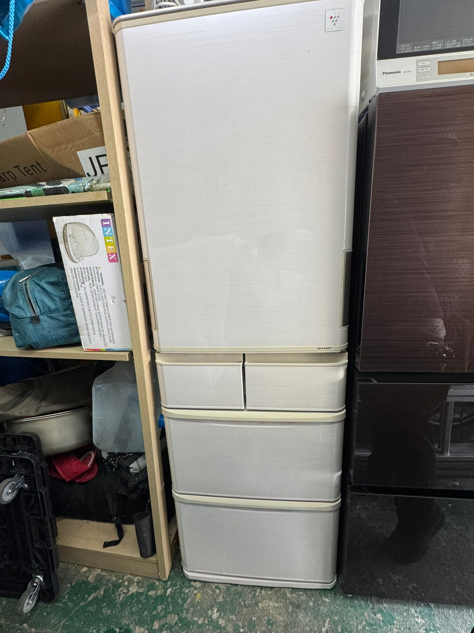 (4510W1)*SHARP シャープ 冷蔵庫 SJ-PW42A-C 424L 2015年製 - FRIDGE SHARP 424L 2015