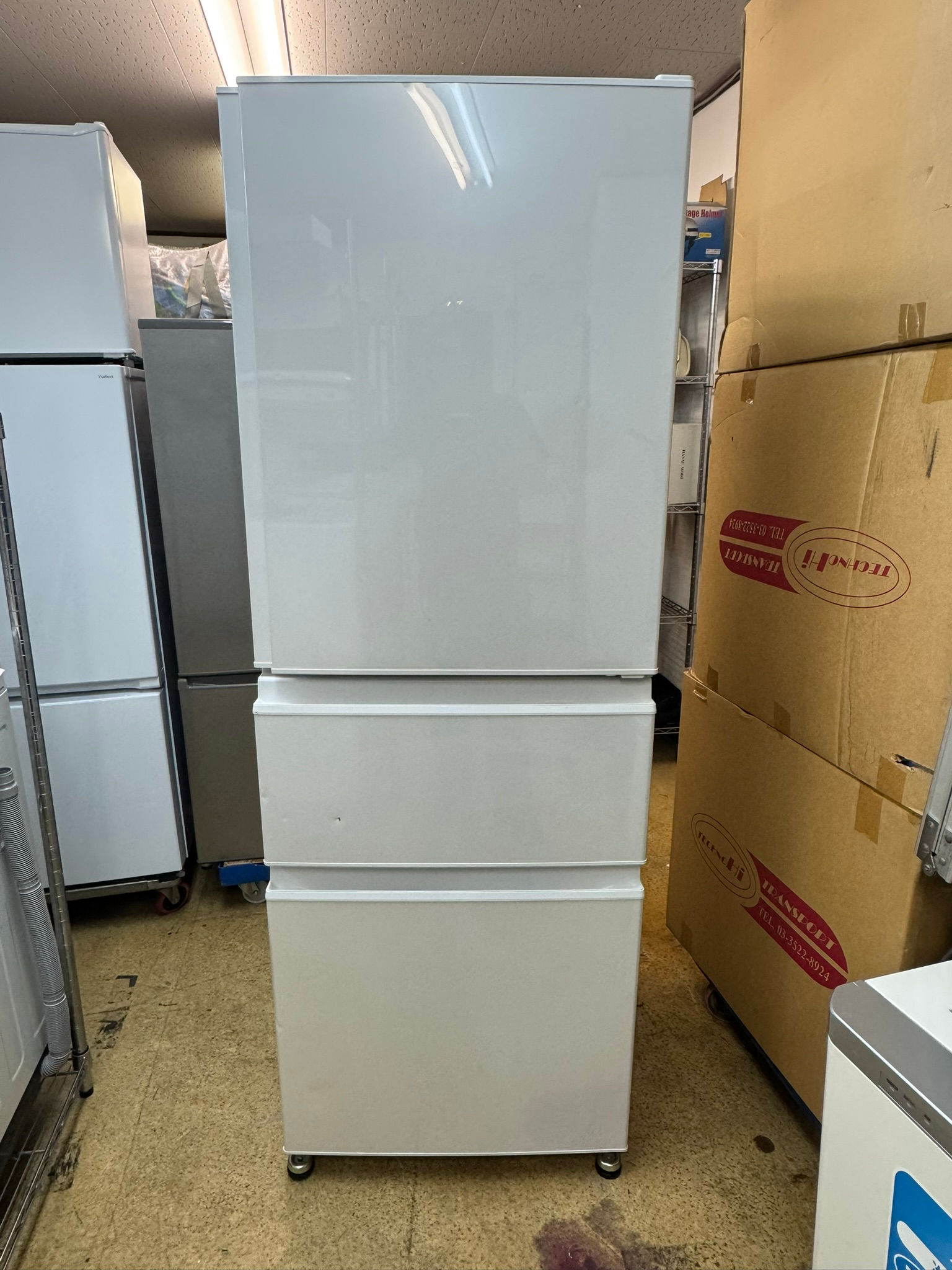 (4662W3)*MITSUBISHI 三菱 冷蔵庫 MR-C33F-W 330L 2021年製-FRIDGE MISTUBISHI 330L 2021