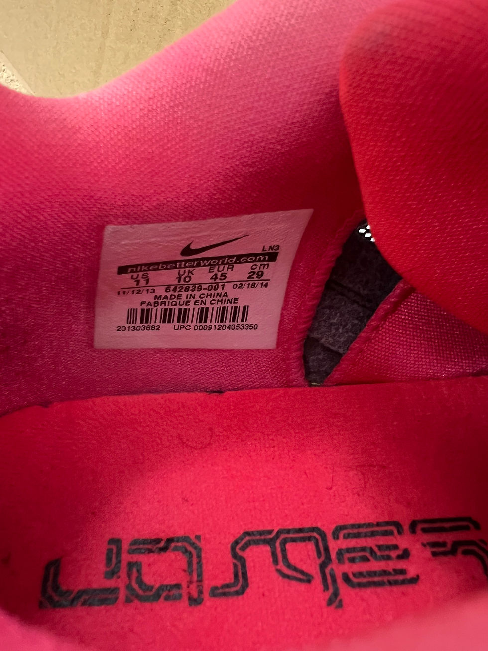 サムネイル： (29PA)*LEBRON　STⅢ レブロン NIKE(ナイキ）シューズ -BASKETBALL SHOES ST LEBRON NIKE