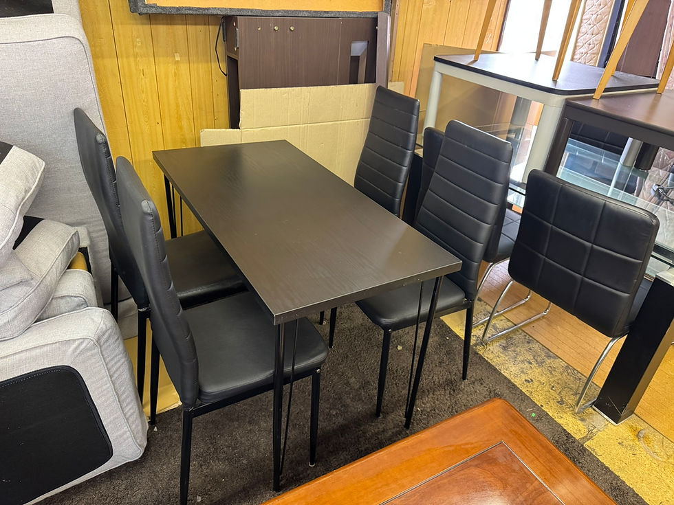 サムネイル： (4519W2)*ダイニングテーブルセット椅子4個セット -DINNING TABLE 4 CHAIRS