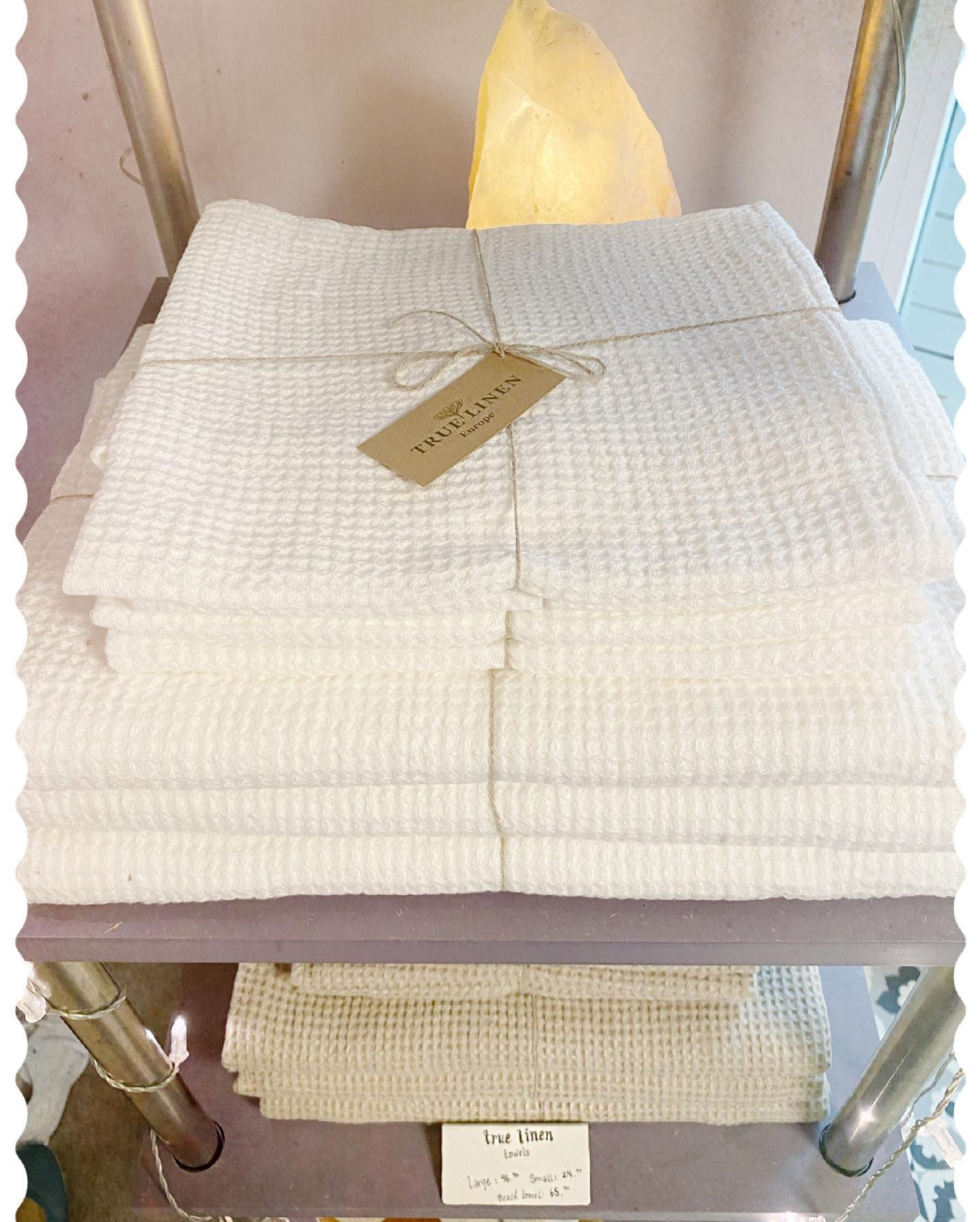 True Linen Waffle Linen Towels