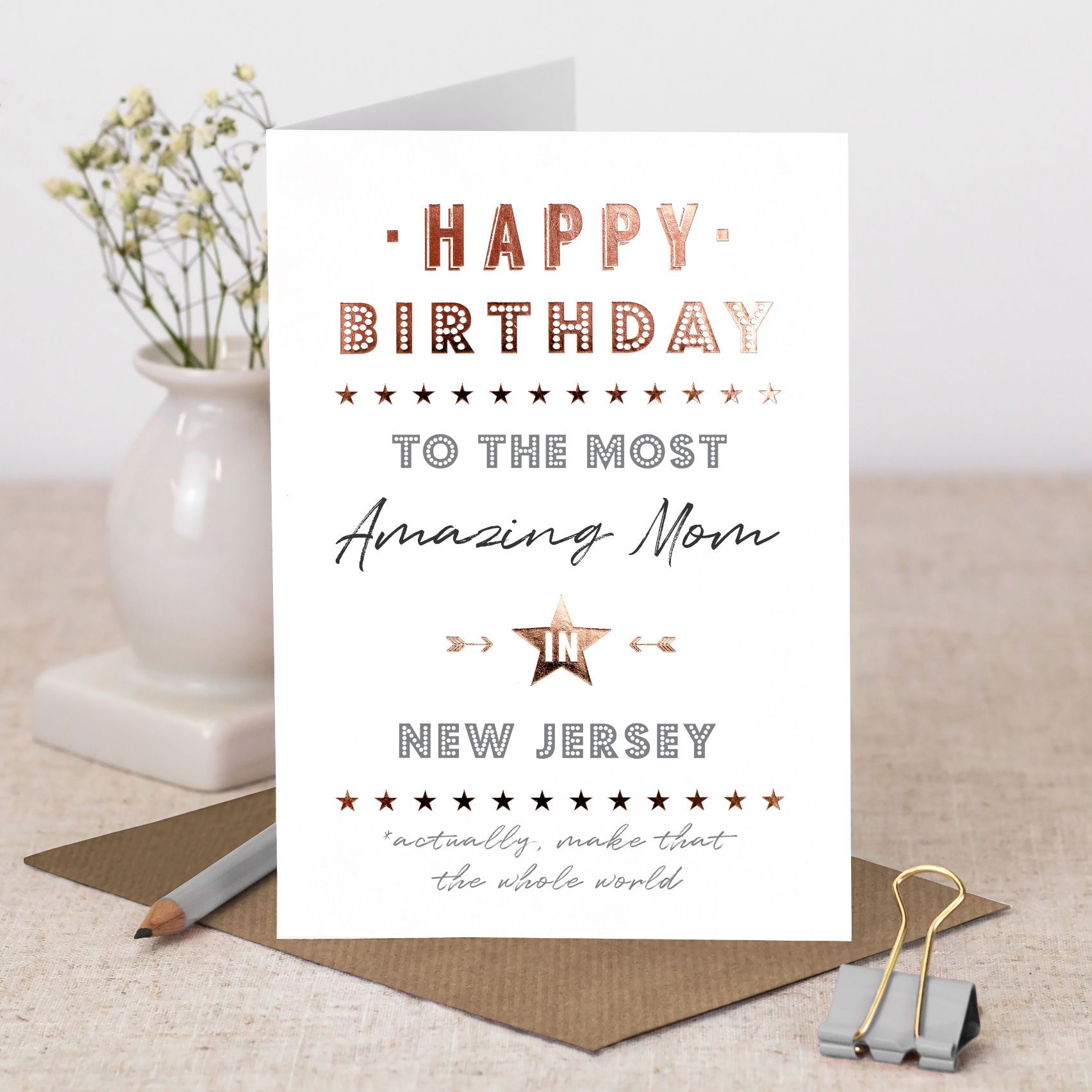 Personalised Birthday Card for Mom