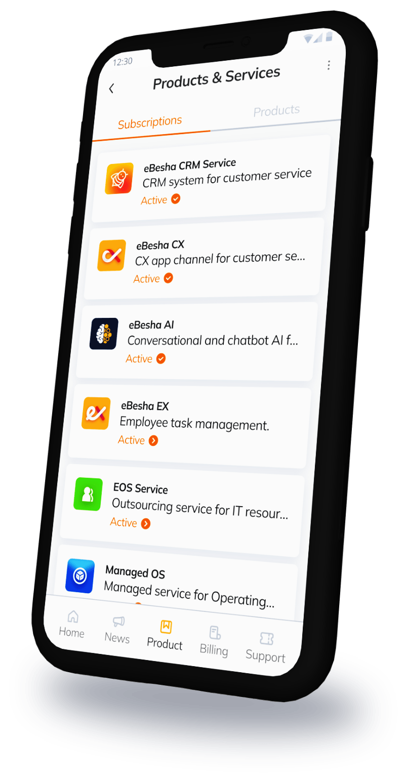 eBesha CX - Product and Services