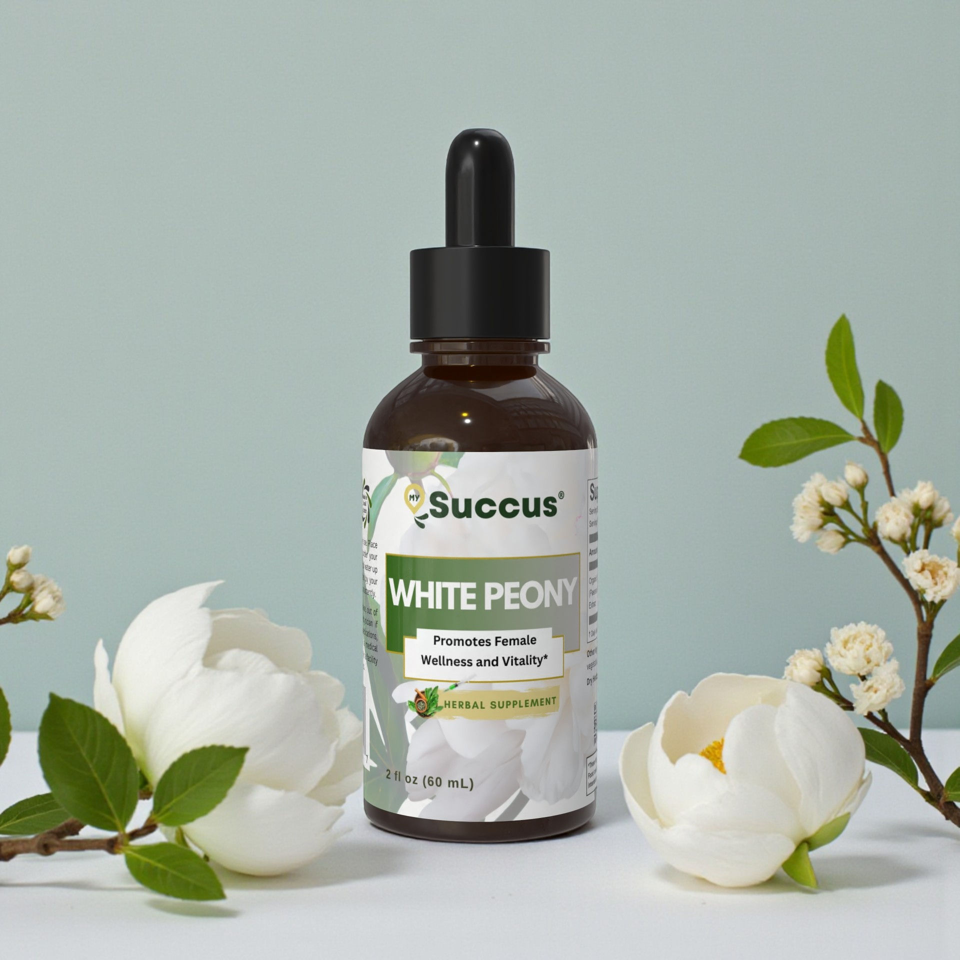 White Peony Tincture — Root Extract | Calm, Balance & Tradition