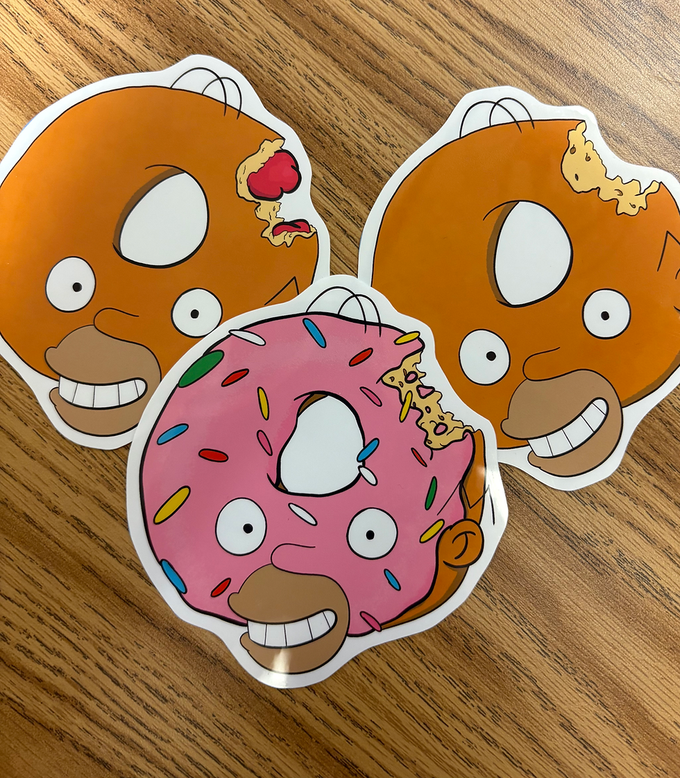 Homer Donut Sticker Pack