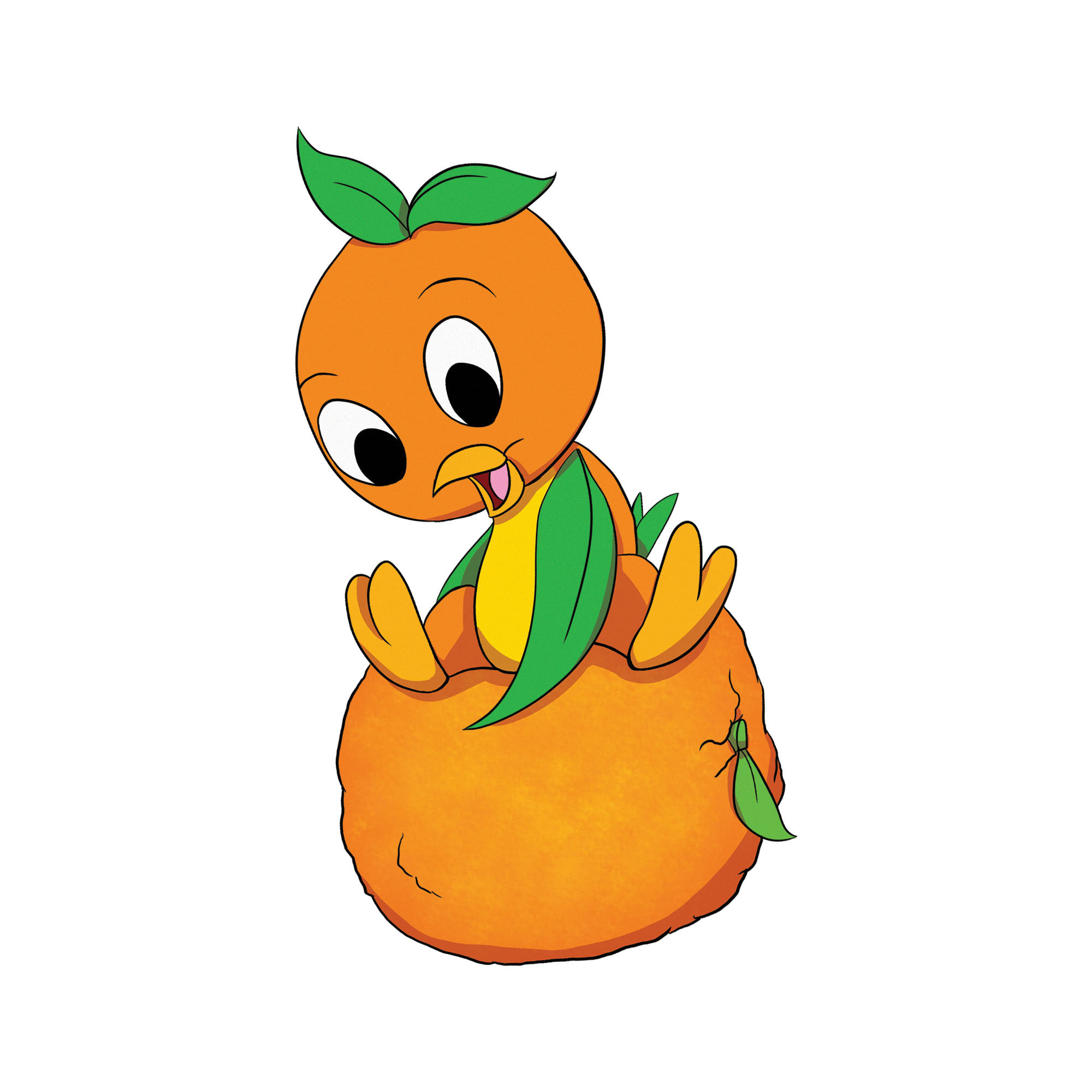 Orange Bird Sticker