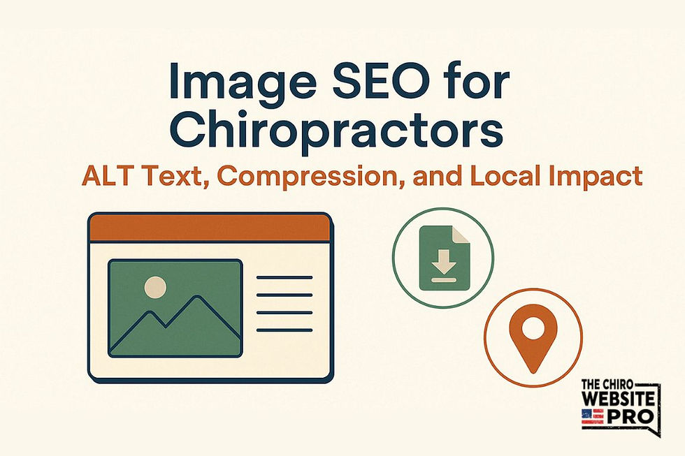 Image SEO for Chiropractors: ALT Text, Compression, and Local Impact