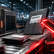 Supplier overcharge detection image showing one invoice folder diverted by a red arm on an airport-style conveyor.