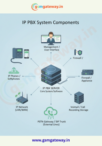 ip pbx system components