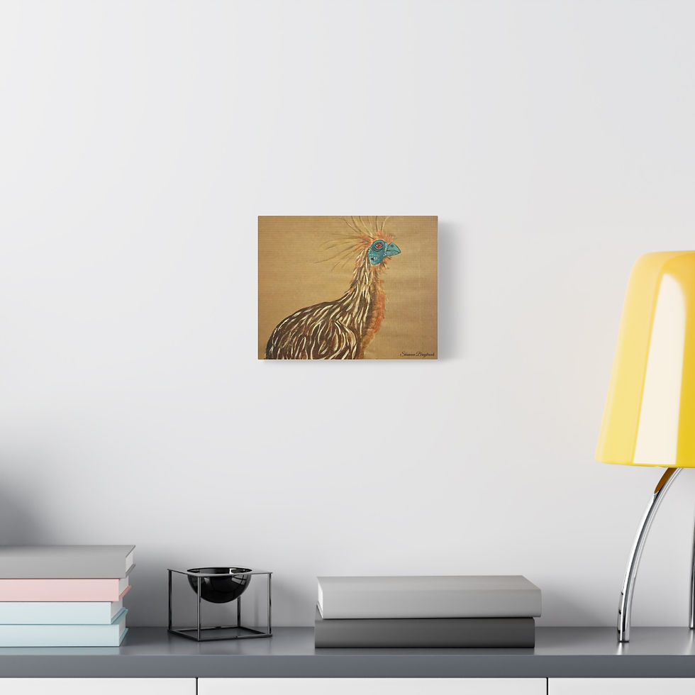 Thumbnail: Hoatzin 8" x 10" Matte Canvas Art